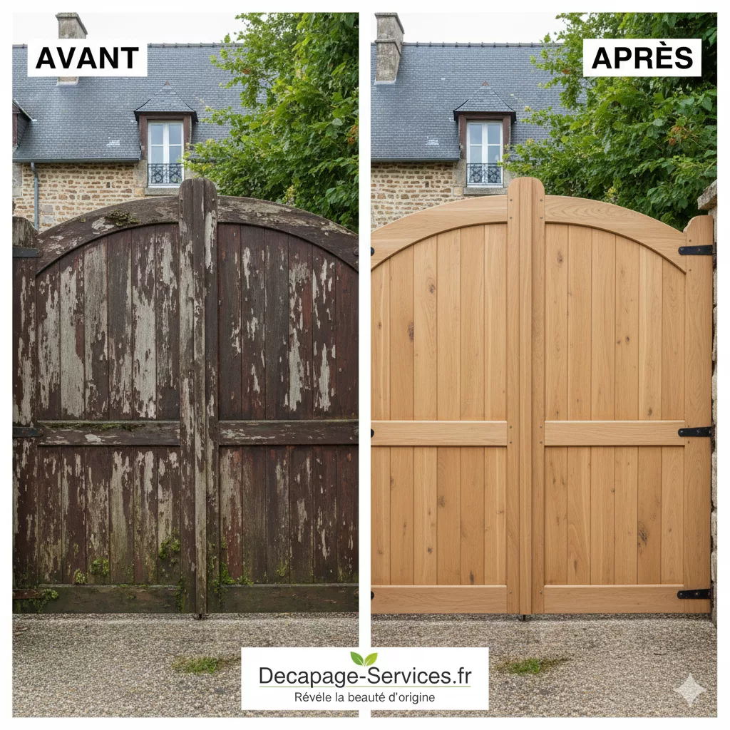 Décapage portail aérogommage